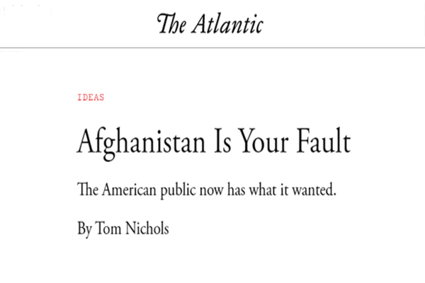 SICK: “Afghanistan Is Your Fault” Americans Mad As Hell