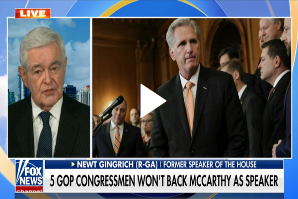 WOW: Newt Gingrich Sends Message To McCarthy – VIDEO
