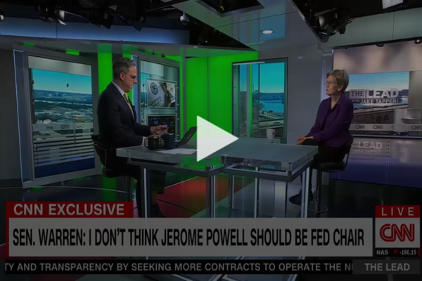 VIDEO – Warren Calls for Fed Chair Powell’s Ouster – He Is ‘Trying to Drive’ U.S. into Recession