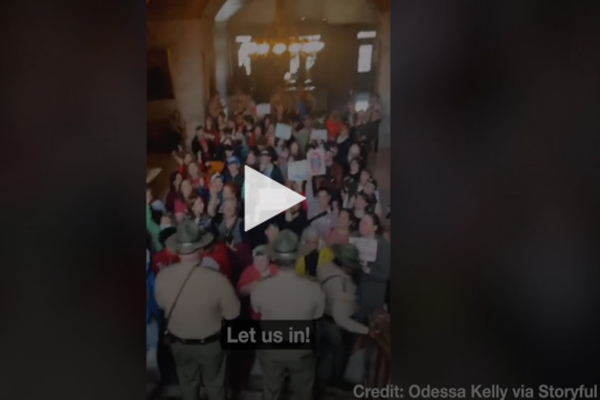 WATCH: Troopers Block Protesters at TN State Capitol Ahead of Vote to Expel Dems