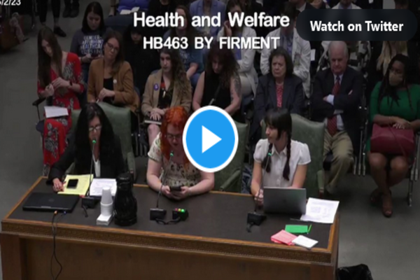 WATCH: De-Transitioned Girl Testifies In Support Of Child Mutilation Ban In Louisiana: “I Exist”