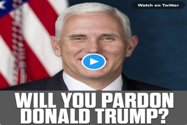 LISTEN: Pence Refuses To Say Whether He’d Pardon President Trump