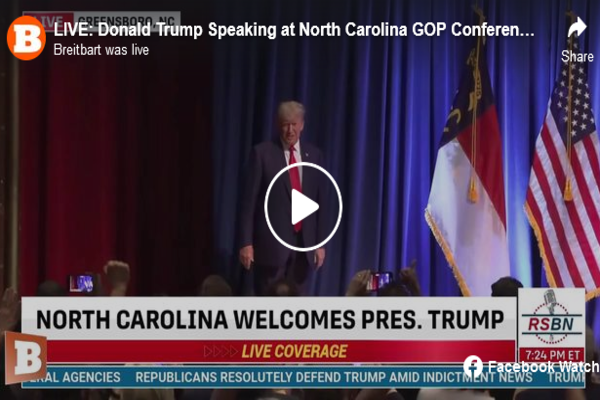 WATCH LIVE: Donald Trump Delivers Remarks at North Carolina GOP Convention