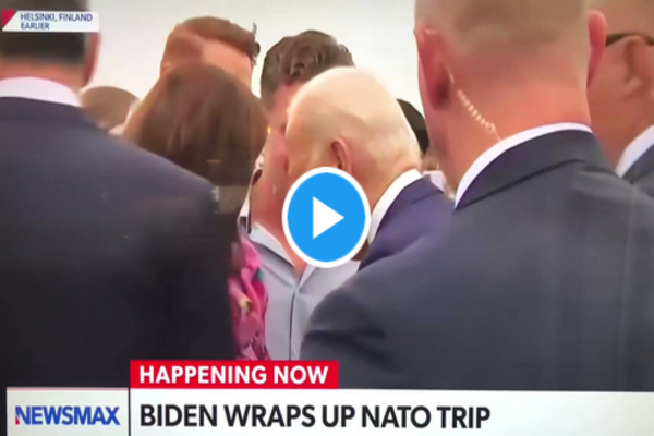 WATCH: Joe Biden Nibbles Toddler’s Shoulder on Final Day of European Trip