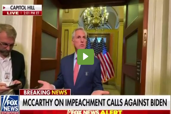 JUST IN: McCarthy Doubles Down On Impeachment Calls… Congress Power…