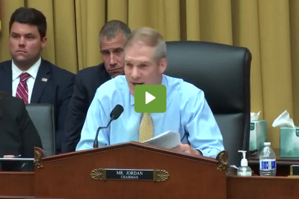 WATCH: Jim Jordan ERUPTS On Wray During FBI Hearing, Slams Director For Agency’s Abuses