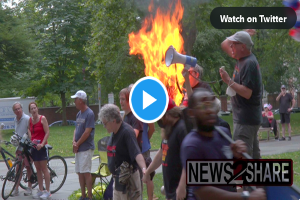 WATCH: Communist Group Burns American Flag During Philadelphia July 4 Event