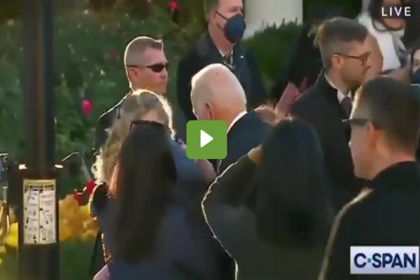 WATCH: Biden Creepily Sniffs Baby In Finland, Baby Tries To Escape