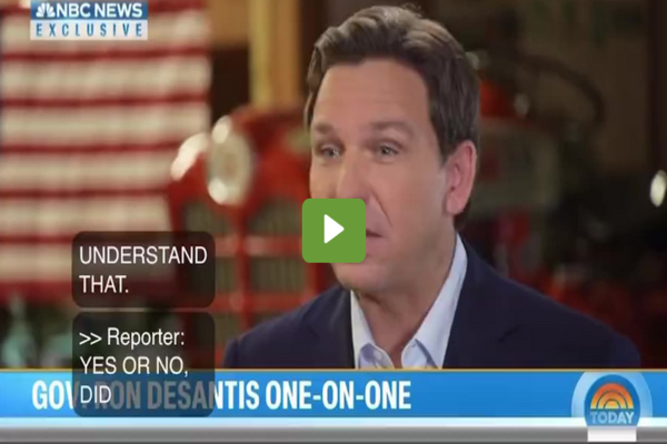 WATCH: DeSantis Says ‘Of Course He Lost’ When Grilled About Trump, 2020 Election