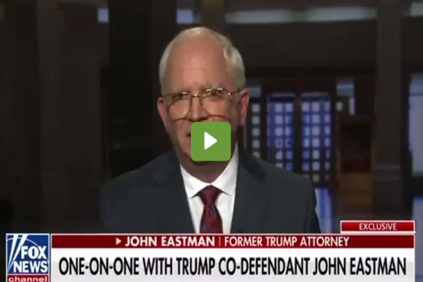 WATCH: Defiant Trump Attorney John Eastman Speaks Out On Indictment: ‘We Did Nothing Wrong’