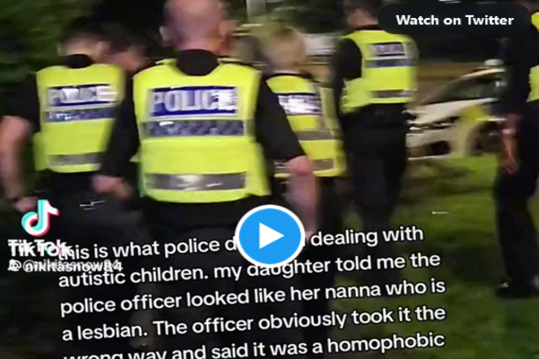 WATCH: UK Police Drag Autistic Girl From Her Home Over ‘Homophobic Remarks’