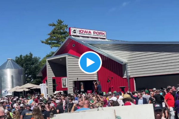 STUNNING: Trump Flies Over DeSantis as Iowans Shout Down Florida Governor with ‘We Want Trump’ Chant at State Fair