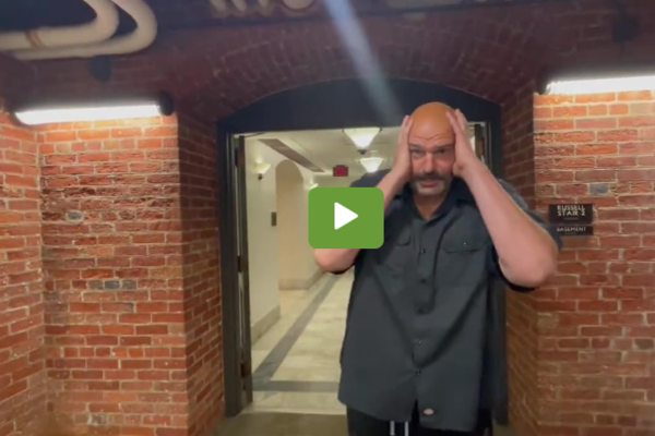 WATCH: John Fetterman Gives Extremely Bizarre Reaction To McCarthy’s Impeachment Announcement