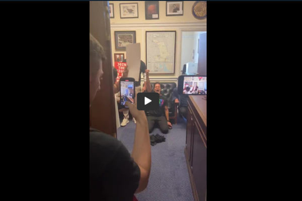 WATCH: Left-Wing Insurrectionists Storm Speaker Kevin McCarthy’s Office