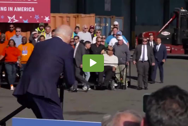 WATCH: Biden Trips And Nearly Faceplants AGAIN As He Gets On Stage