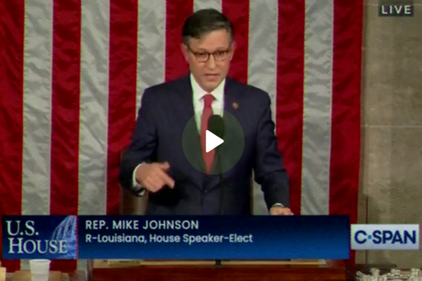 WATCH: Speaker Mike Johnson Takes The Gavel — Commits to ‘Decentralizing The Power’