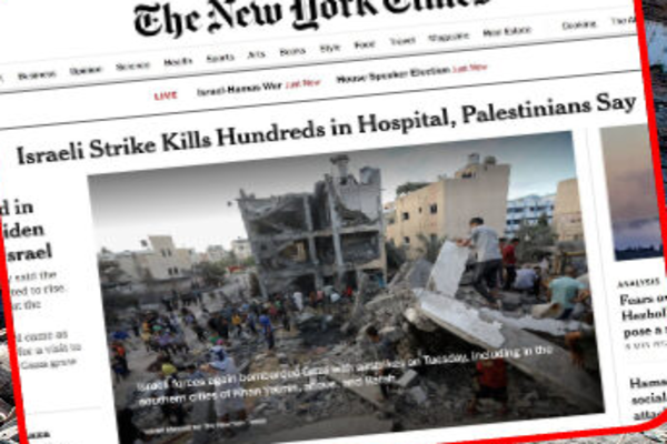 NYT Prints Dishonest Photo with Fake Gaza Hospital Story: ‘Astonishing Disinformation’