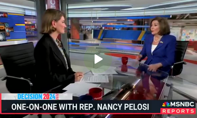 WATCH: Nancy Pelosi SNAPS After Katy Tur Fact Checks Her Over Trump’s “Job Loss” Numbers