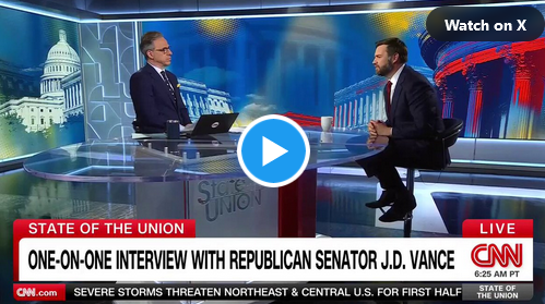 WATCH: Jake Tapper Gets Silenced By JD Vance On Live TV