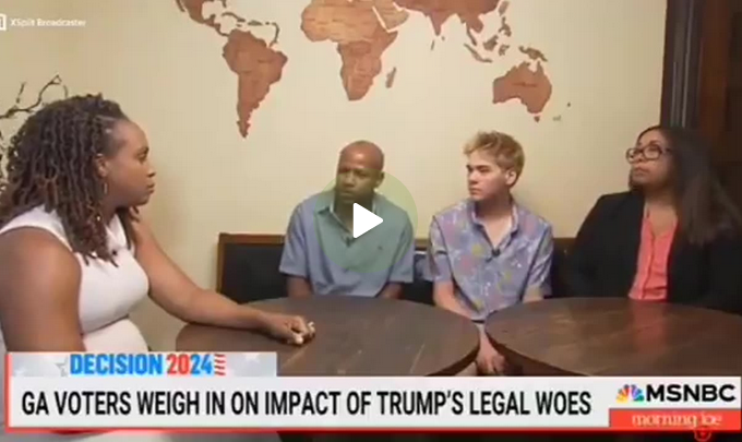 WATCH: Georgia Focus Group Leaves MSNBC Host Speechless With Pro-Trump Sentiments